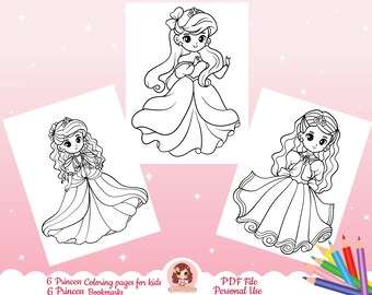 Download Girls Coloring Page Etsy