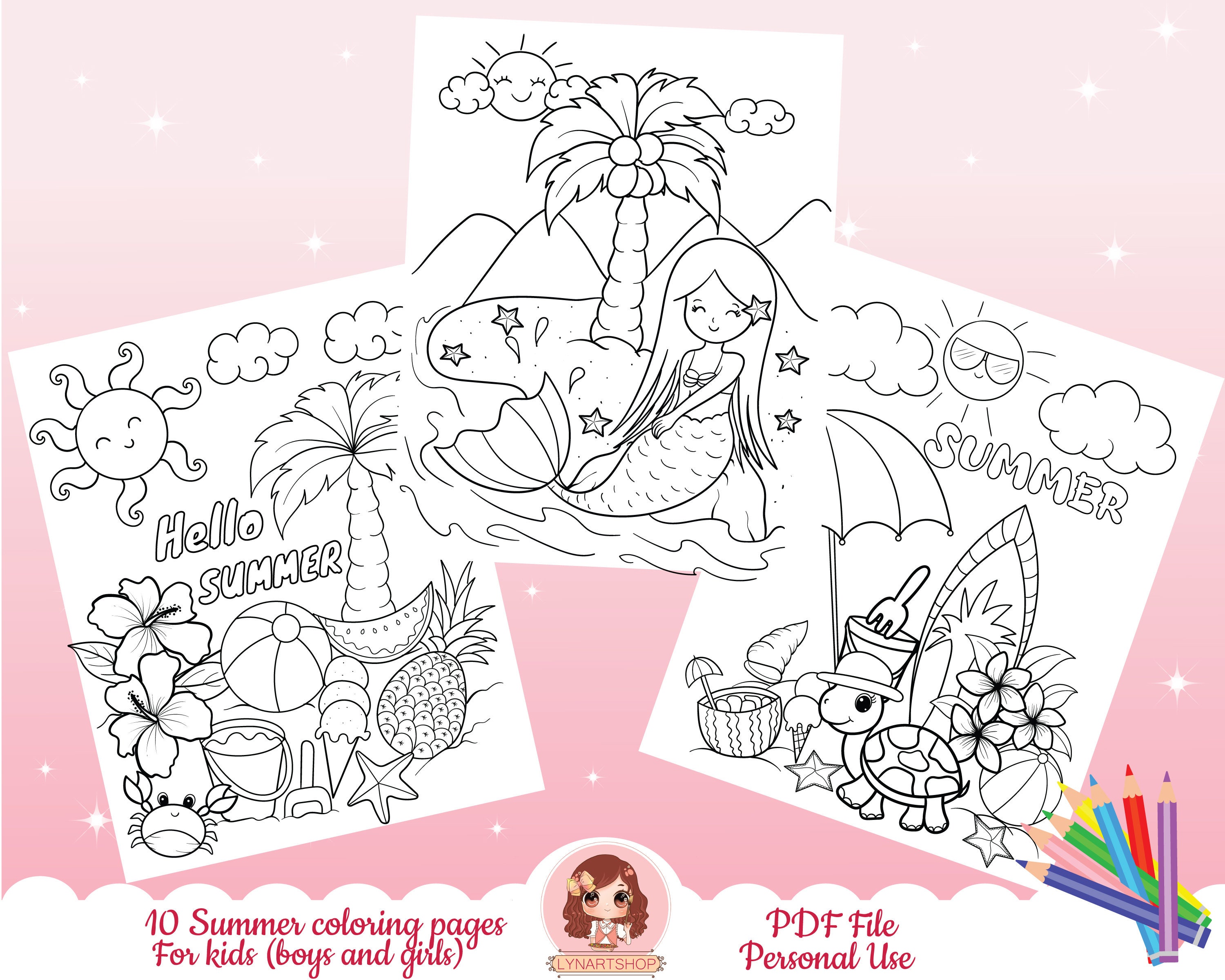 20 Free Printable Summer Coloring Pages For Adults 70 Free Adult 