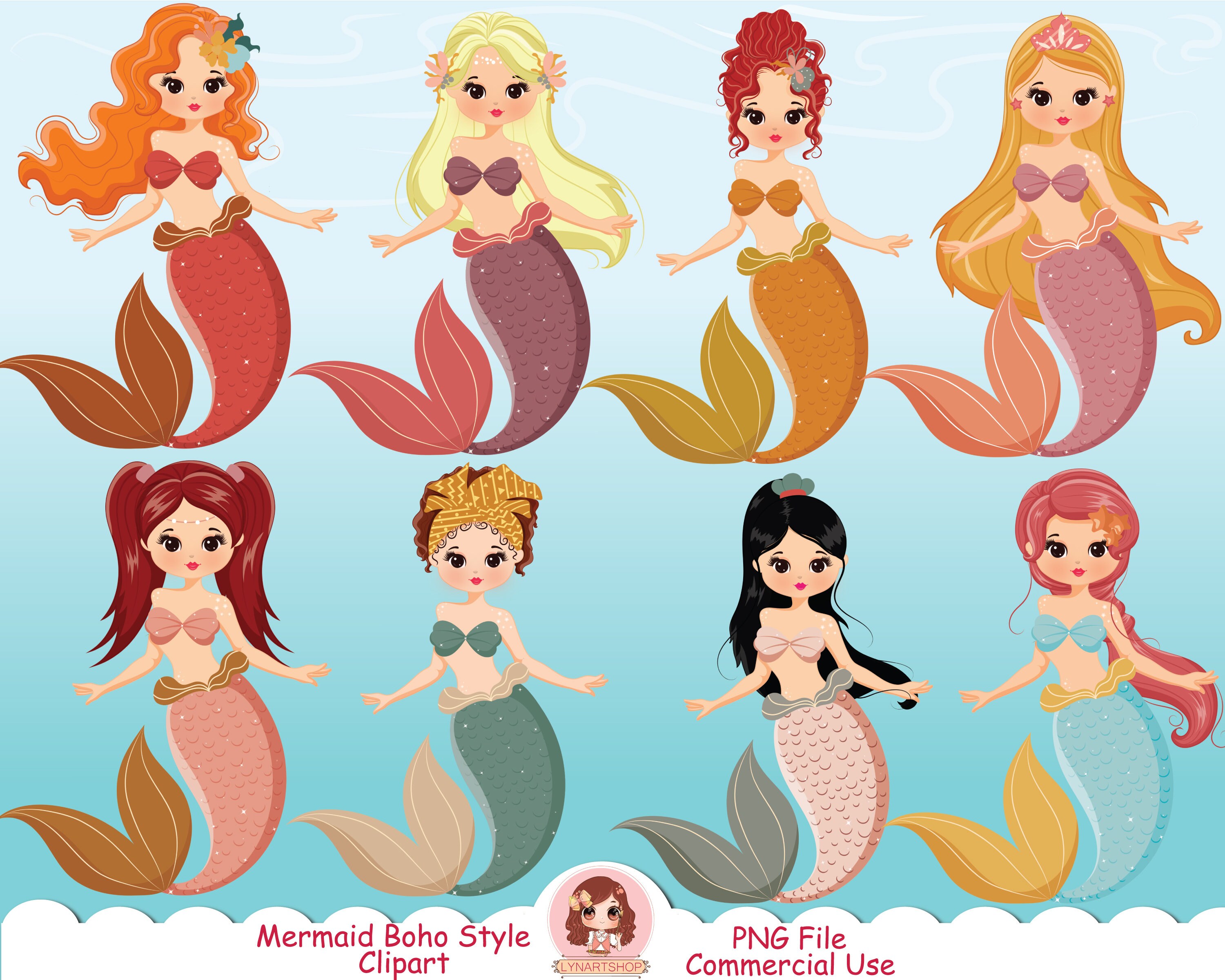 Mermaid Clip Art 65 - yhhpxkx
