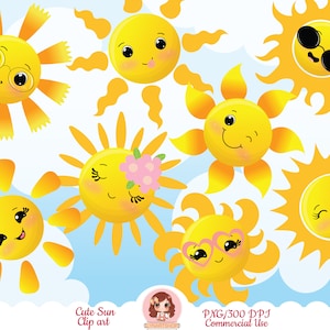 Happy sun clipart, Cute Sun, Cute sun clip art, sunshine clipart, Cute sun faces clip art, Cute clip art, happy sun clipart, Sun sublimation