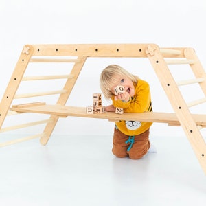 XXL climbing triangle || Foldable climbing frame || Wooden Montessori climbing triangle