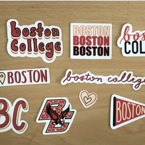 Boston College Sticker Set