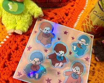 Vintage Monchhichi Plush Doll Keychain,key Holder,charm Bag