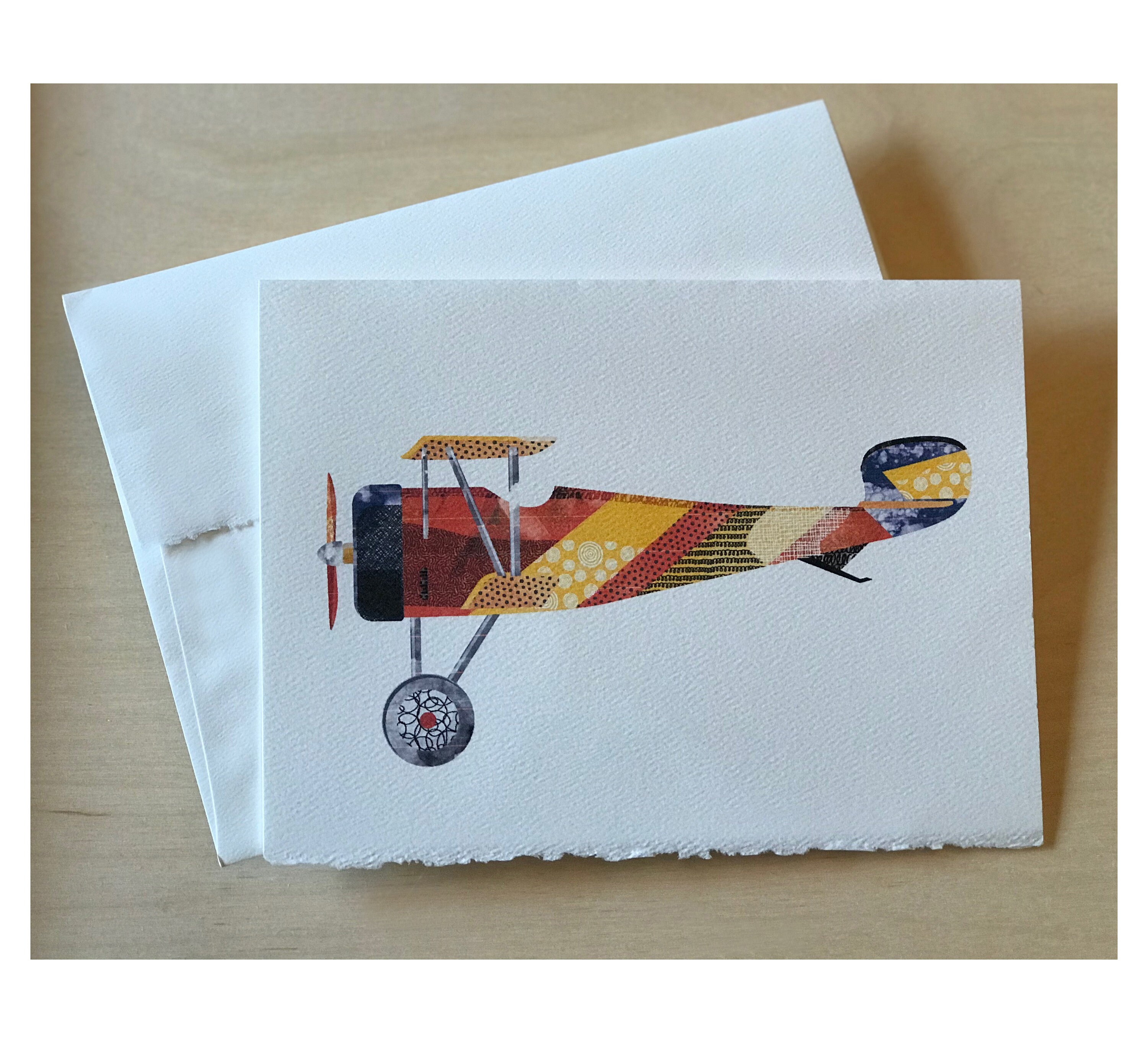Airplane Blank Greeting Card - Etsy
