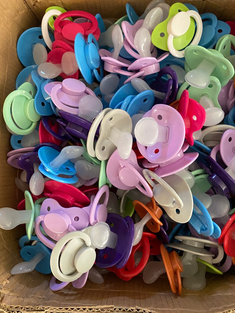 Bulk ABDL Pacifiers 20 Count. Pick Your Own Colors Etsy