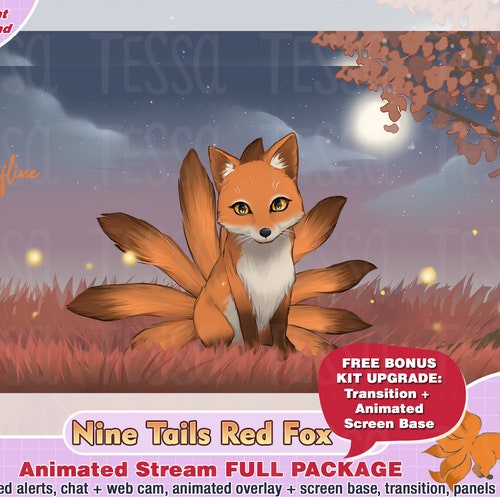 Animated Nine Tail Red Fox Twitch Package Kawaii Twitch - Etsy Ireland Animated Nine Tail Red Fox Twitch Package Kawaii Twitch - Etsy Ireland