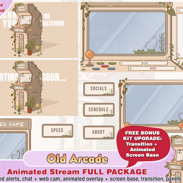 Animated Vtuber Arcade Etsy