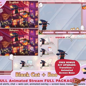 Spooky Halloween Stream Package Overlay Panels Alerts Scenes Etsy