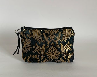 Silky Brocade Cases/Indian Brocade Purse/Beauty Purses/Gift Idea/Made in Italy/Travel Essentials/Satin Lining