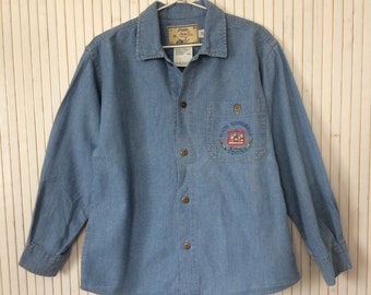 Camisa en Jean Jacadi Niño 6 años Todos juntos en la escuela