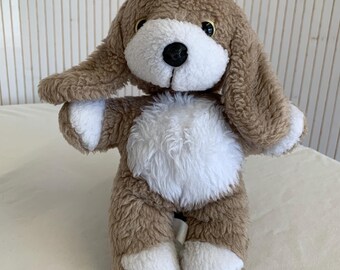 フランス　アンティーク　犬のぬいぐるみ　チェックの洋服　タレ耳 フランス アンティーク 犬のぬいぐるみ チェックの洋服 タレ耳 垂れ耳