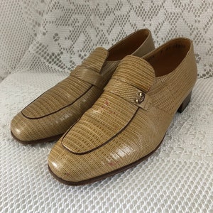 Vintage Leather Shoes 6.5 P.40 Made in France Clerget Unisex