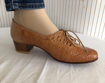 JB Martin SALSA Cuir Tressé or - Livraison Gratuite
