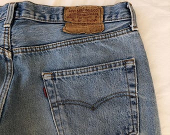 Levi's 501 Vintage W36L36 Made in USA Authentic Unisex Jeans Levi's 501 Vintage W36L36 Made in USA Authentic Unisex Jeans