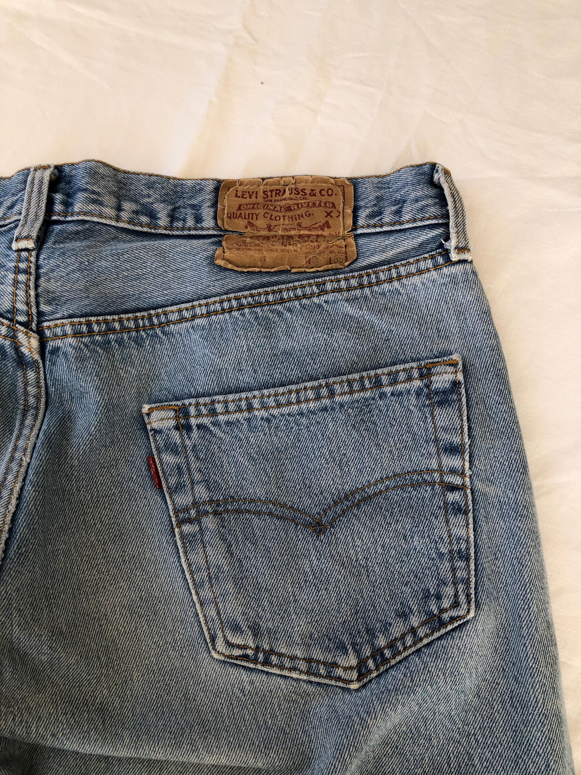 Levi's 501 Vintage W36L36 Made in USA Authentic Unisex Jeans Levi's 501 Vintage W36L36 Made in USA Authentic Unisex Jeans
