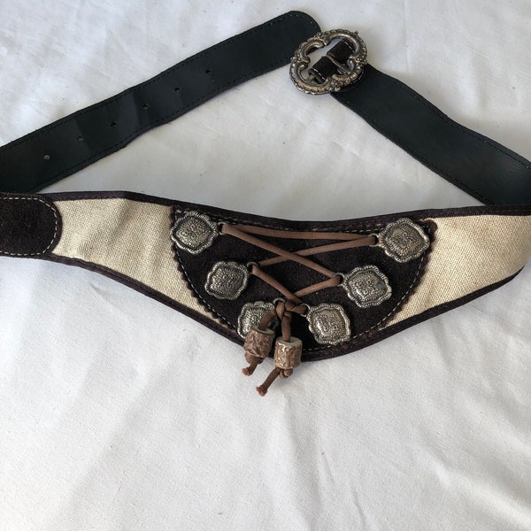 Ceinture Femme Décorée Vintage Daim taille S Corset