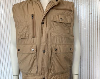 Grand gilet cargo vintage années 80 Orvis utilitaire pêche à