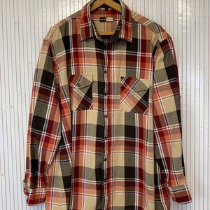 Chemise De Pêche RedHead – Manches Longues – À Carreaux Vert – Taille XXLT (56 Pouces)