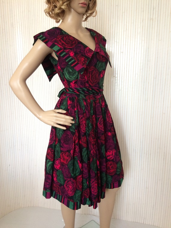 Vintage Dress Woman Dress Rockabilly 70s inspired… - image 4