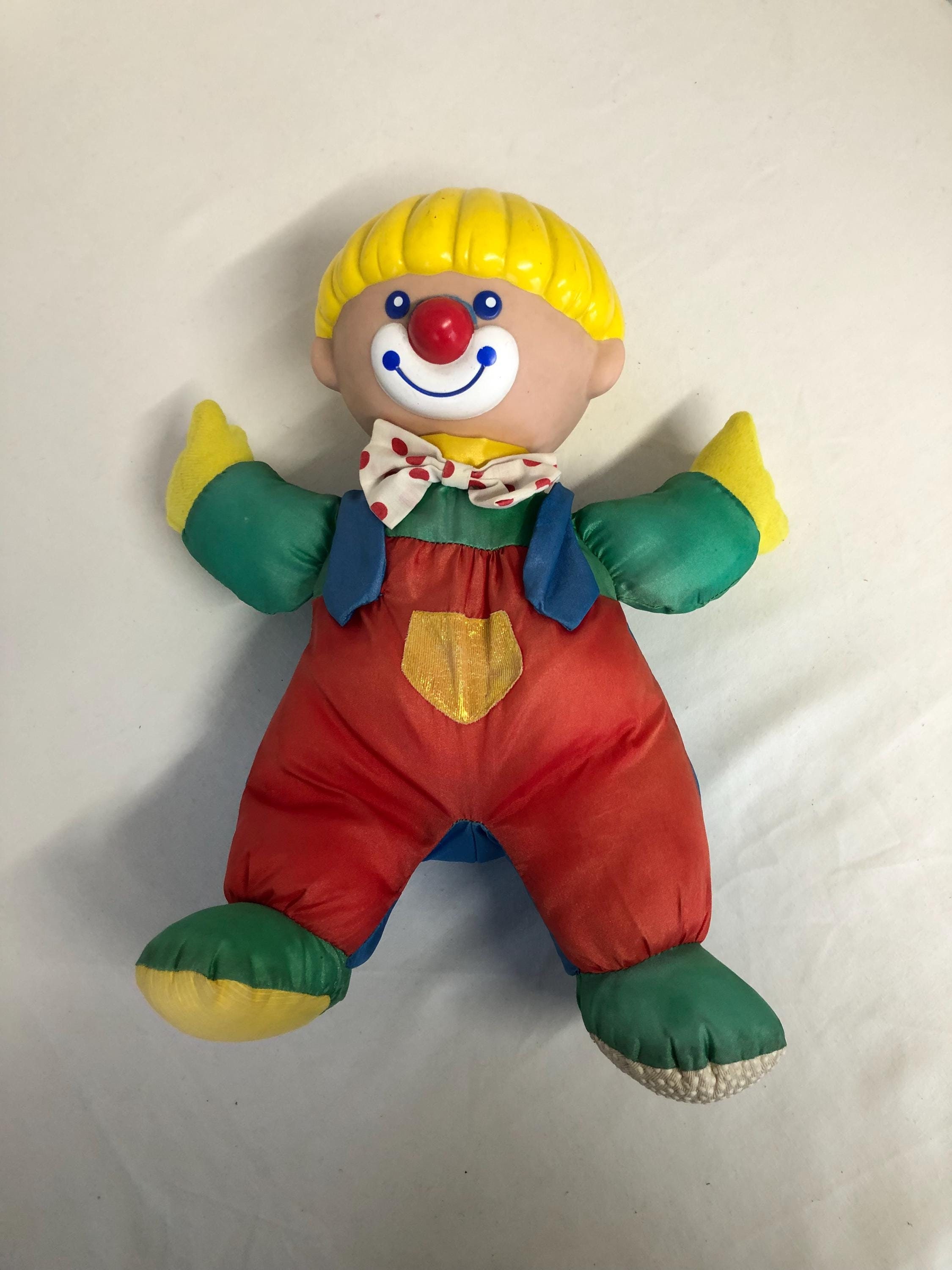 ヴィンテージピエロぬいぐるみ ハッピーベビーソフトトイ 古いマルチ