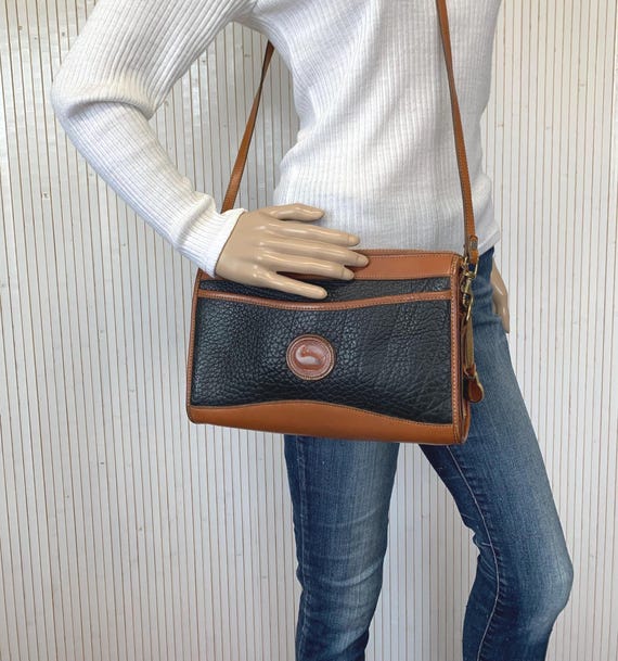 Dooney & Bourke ヴィンテージ レディース ブラウン＆ブラック レザー 