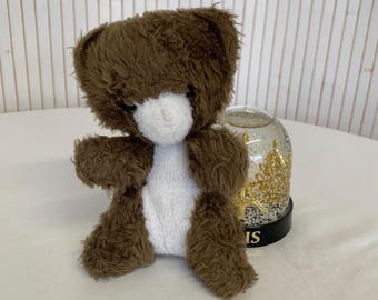 Small Vintage Boulgom Teddy Bear Collectible Soft Toy Childhood Souvenir Toy or Gift for Baby Brown Bear
