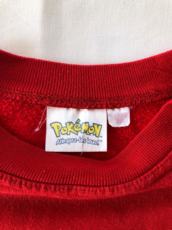 Pull Vintage Pokémon Pull année 2000 Sweat enfant Rou… - Gem
