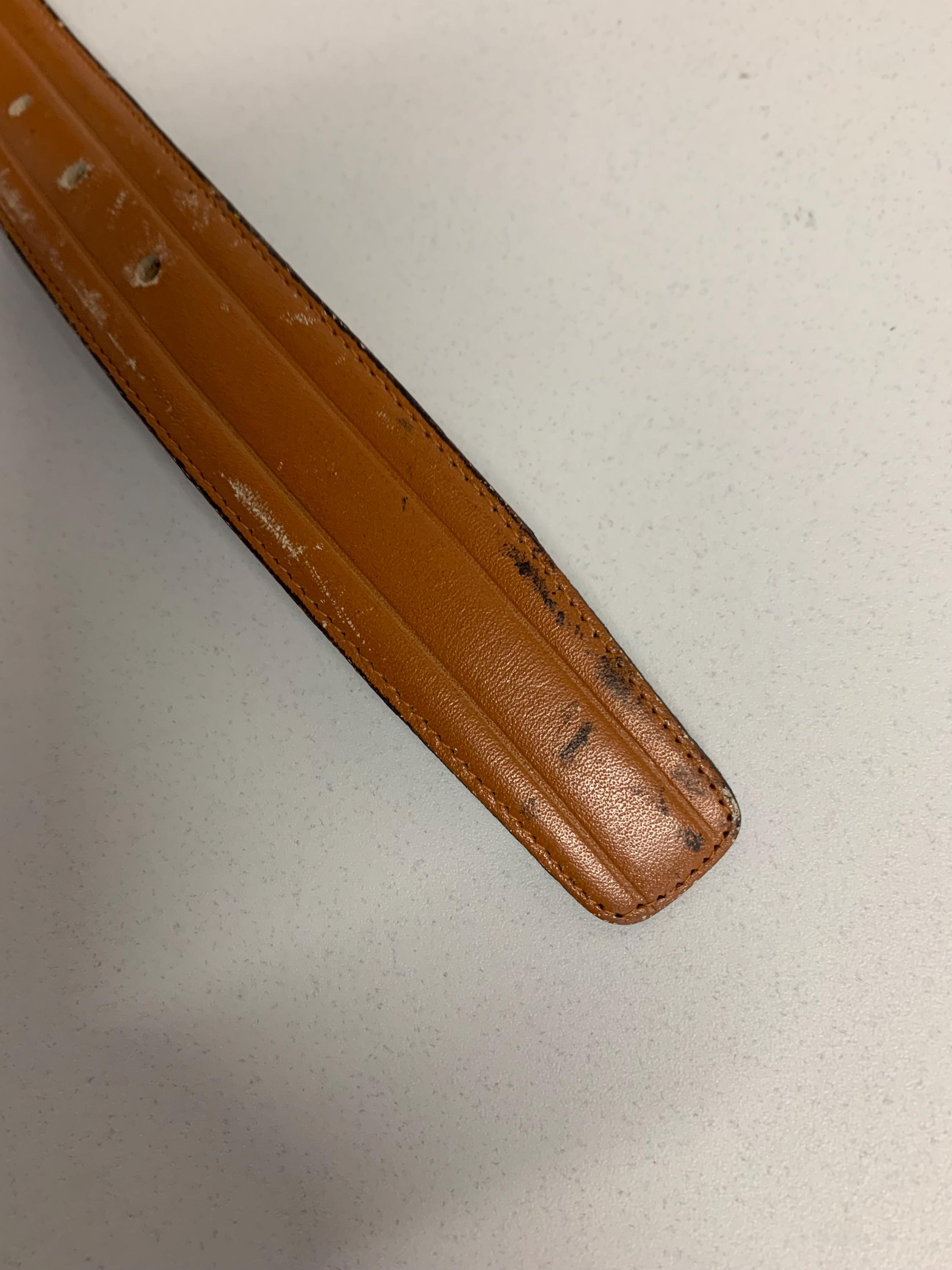 Pierre Cardin Light Brown Belt, 39 inches. Pierre Cardin Light Brown Leather Vintage Belt Unisex  main image 3