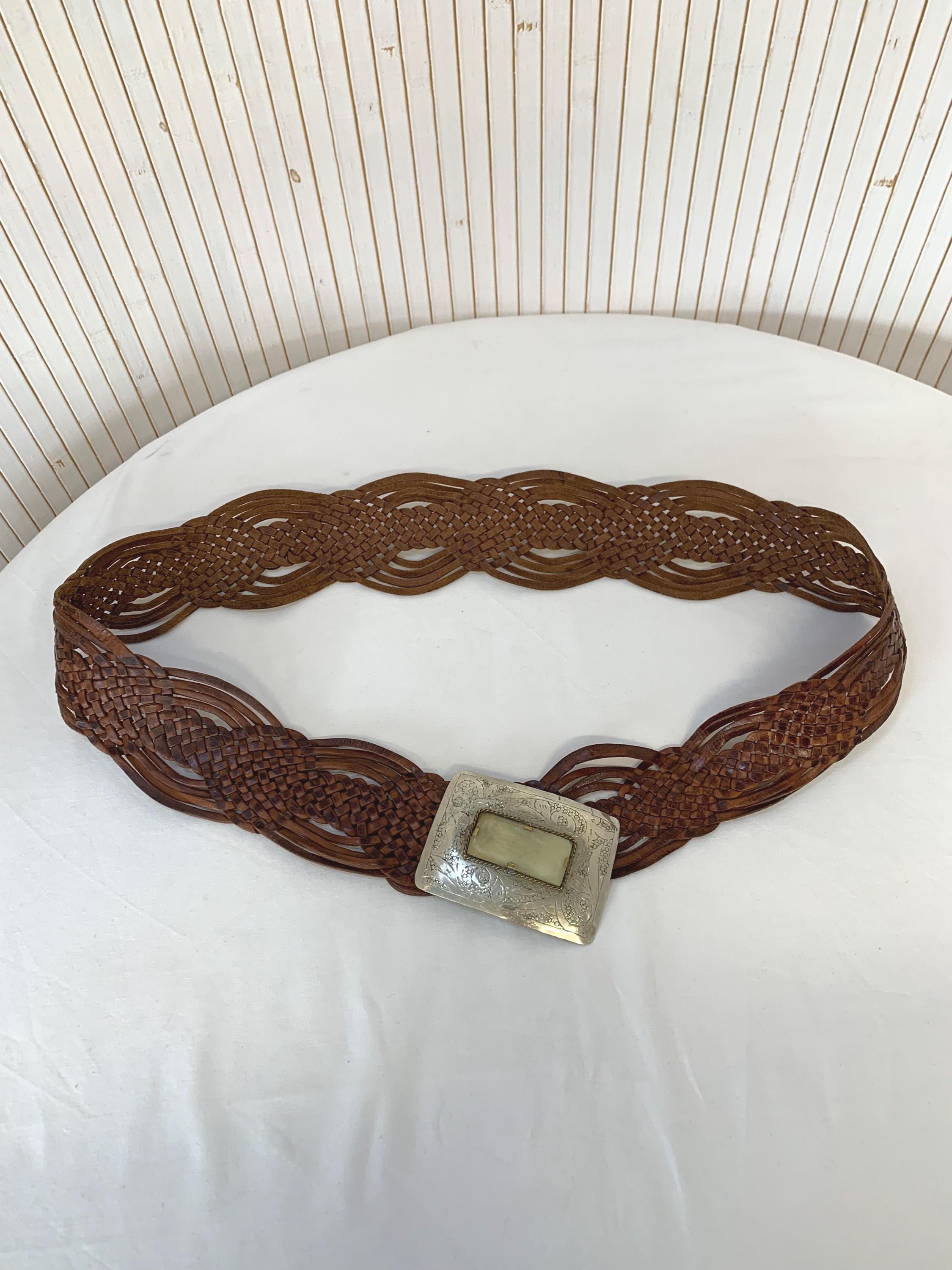 A & F  vintages Women\'s Belt, Braided Belt, Wide Belt, faire 20220615_144423__29054.  main image 4