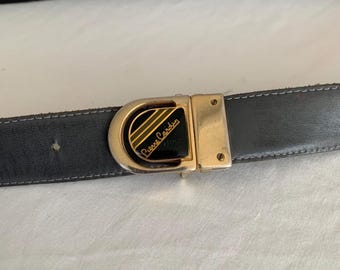 Valentino Black or Brown Leather & Gold Reversible Vintage  display picture 2