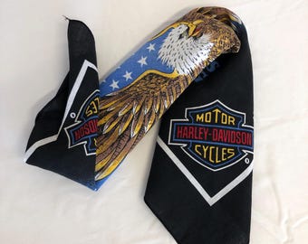 Foulard Harley Davidson Motorcycles - Bandana Motard Collector Très Coté
