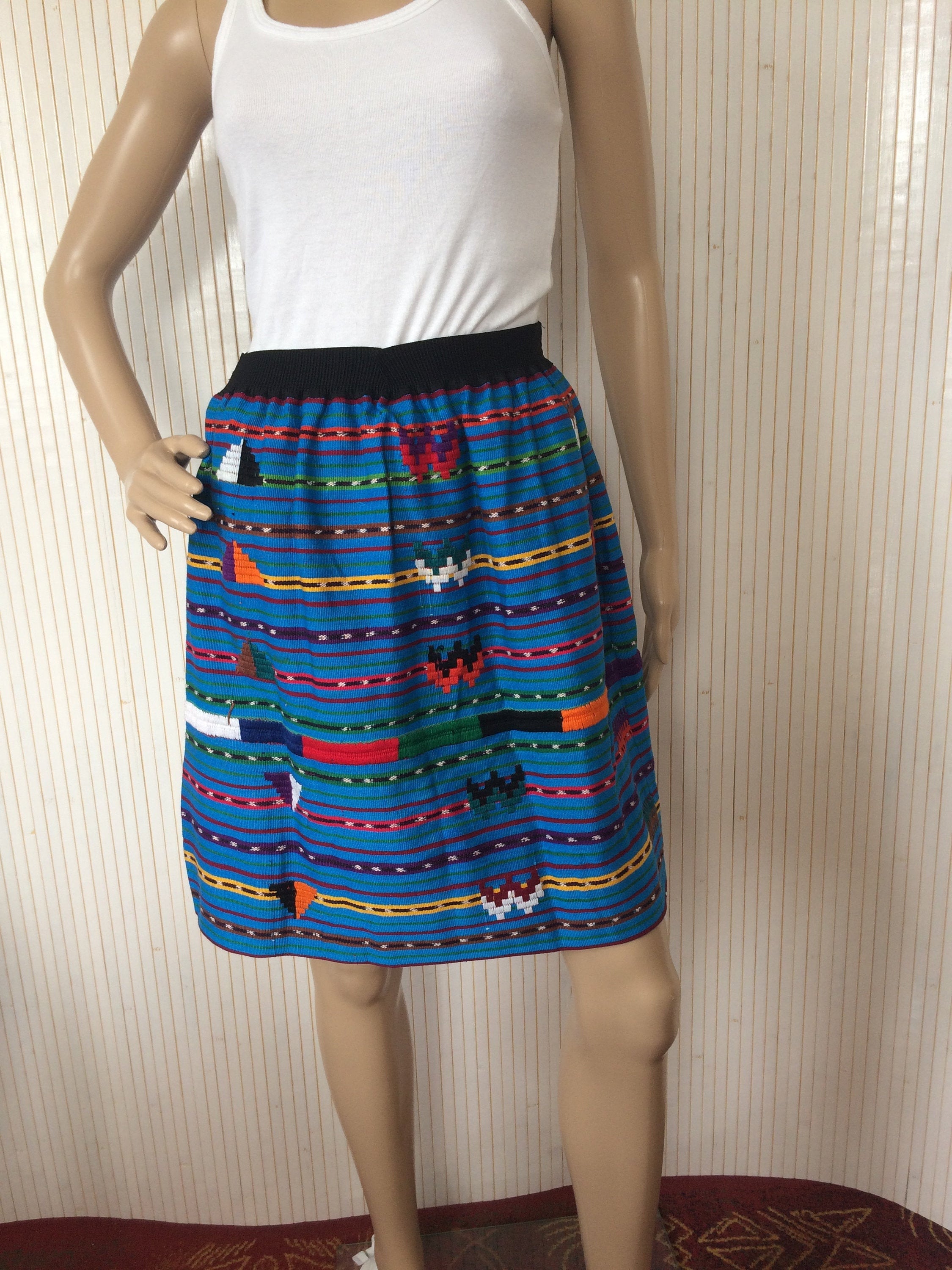 PERUVIAN CONNECTION 88% Pima Cotton Jupe Multicolore