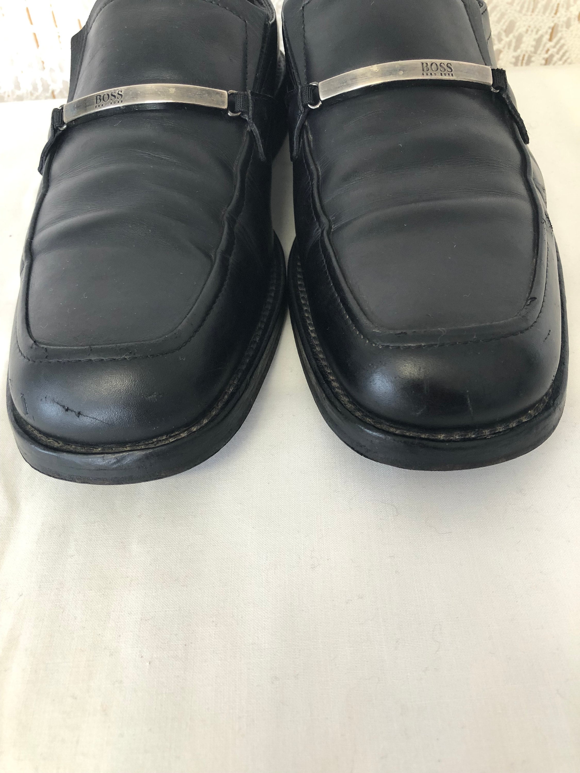 Vintage HUGO BOSS Square Toe Y2K Loafers Hugo Boss Vintage 90s Hugo Boss Square Derby Shoes | Grailed main image 2