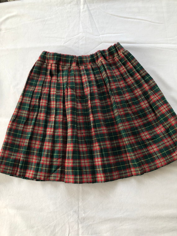 Jupe écossaise Vintage Fille Jupe Plissée taille 8ans… - Gem