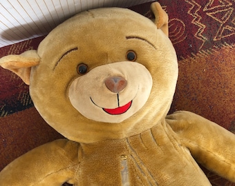 Very large vintage teddy bear, collectible antique bear, 120cm, in original condition, childhood souvenir