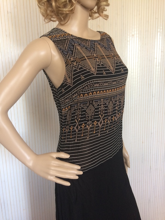 René Derhy Black Asymmetrical Dress