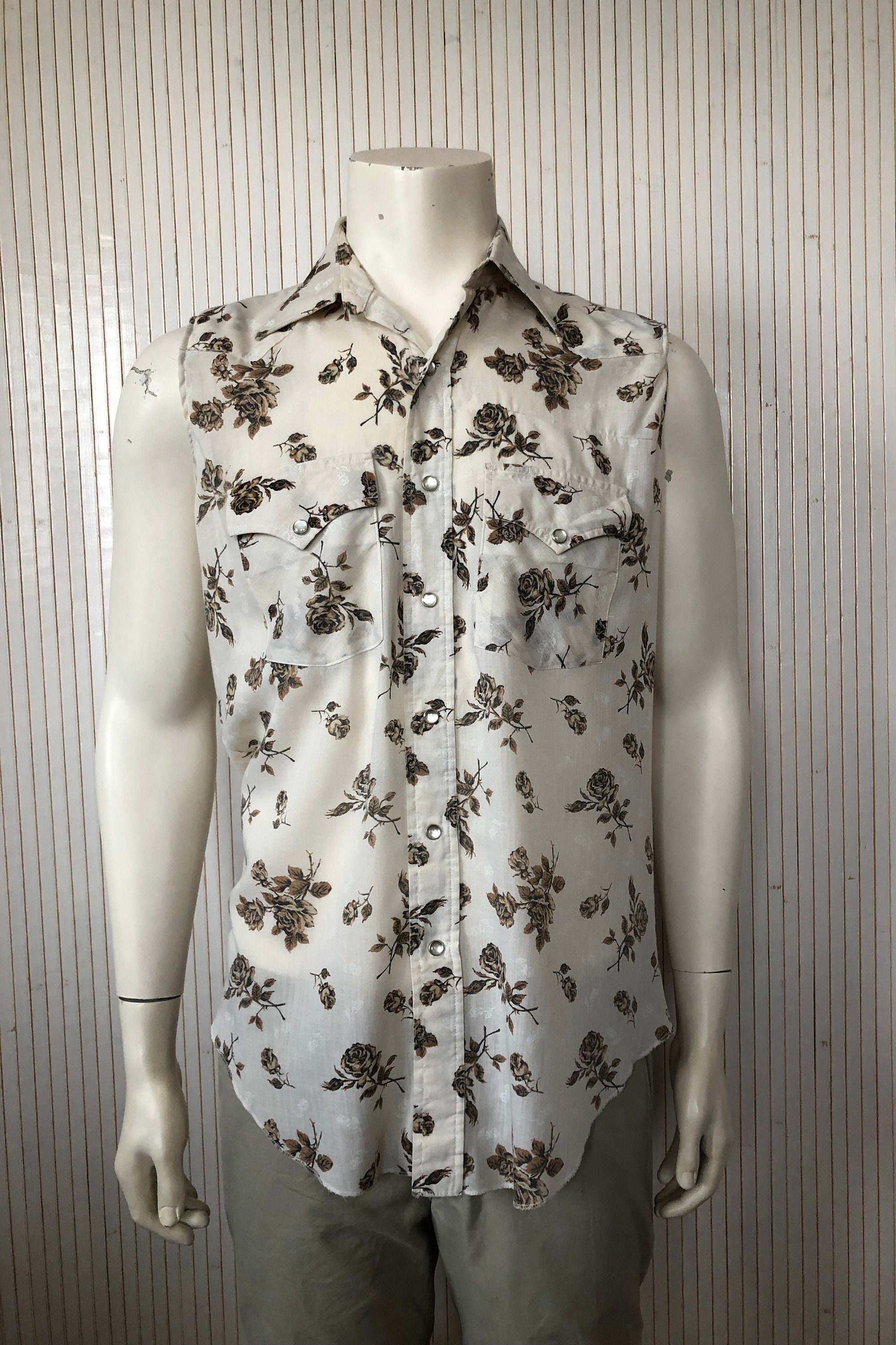 Chemise vintage Wrangler boutonnée XL blanche patriot rodéo