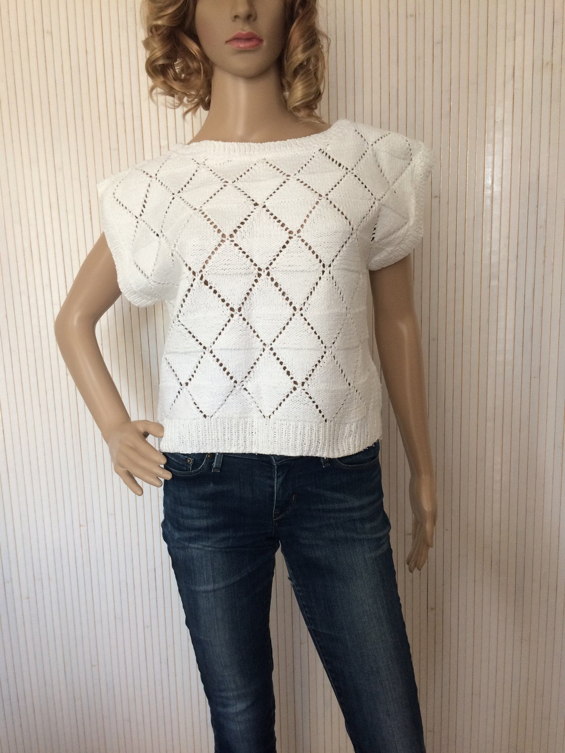 pullover kurz wei�