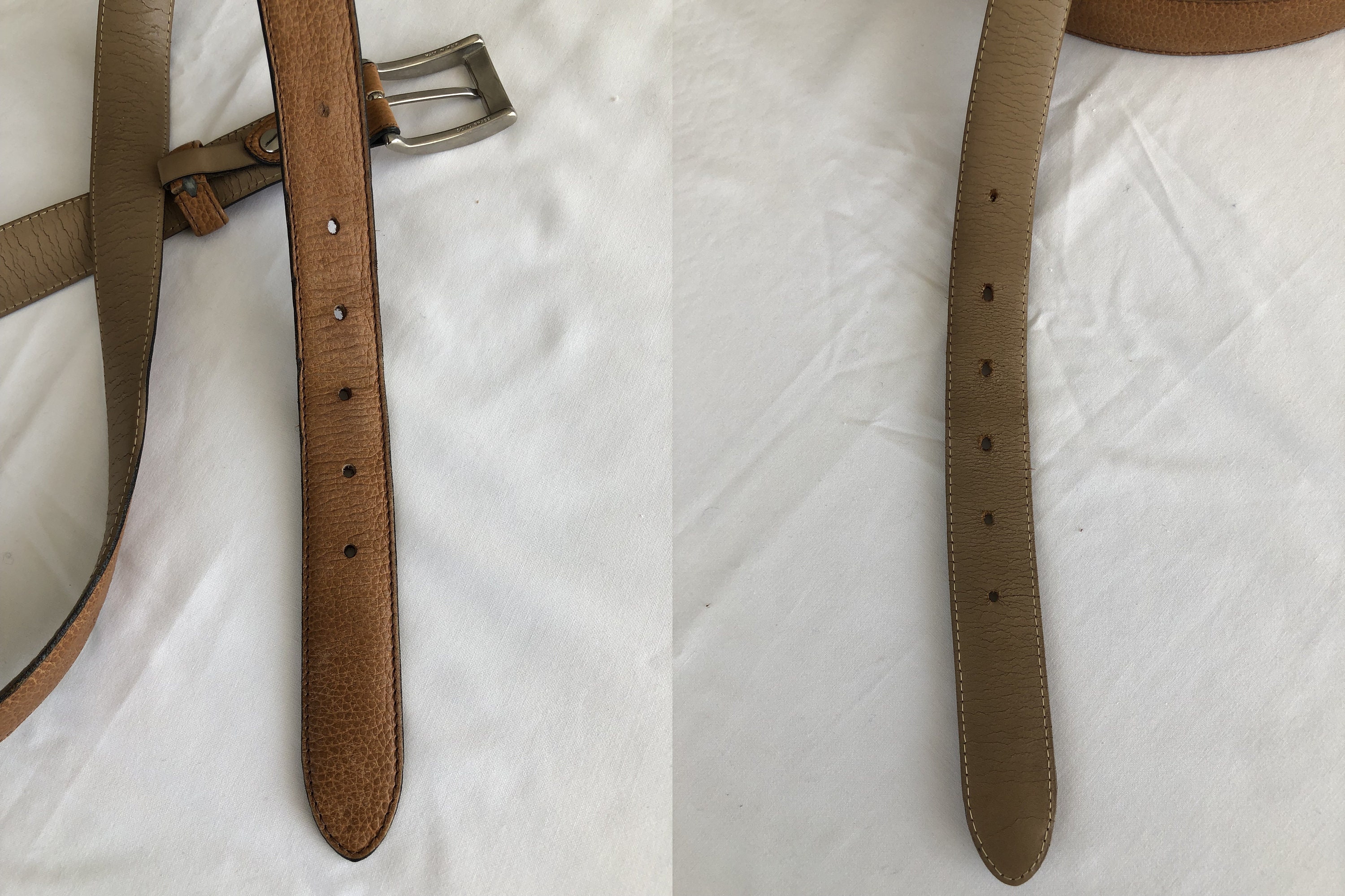 Vintage Leather Belt Lancel Brown Leather Made in France  display picture 2