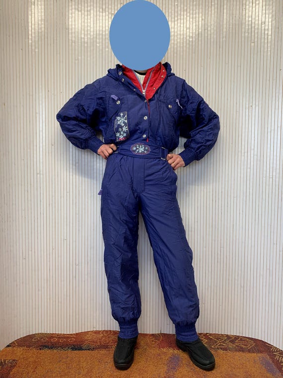 Combinaison De Ski Vintage Marker - Une Pièce Bleu/violet - Taille M - Neuve Avec étiquette