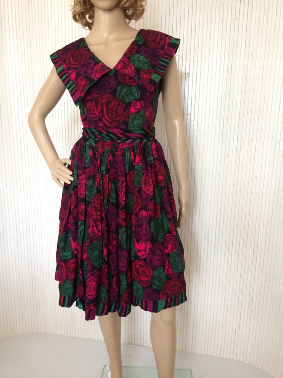 Vintage Dress Woman Dress Rockabilly 70s inspired… - image 1