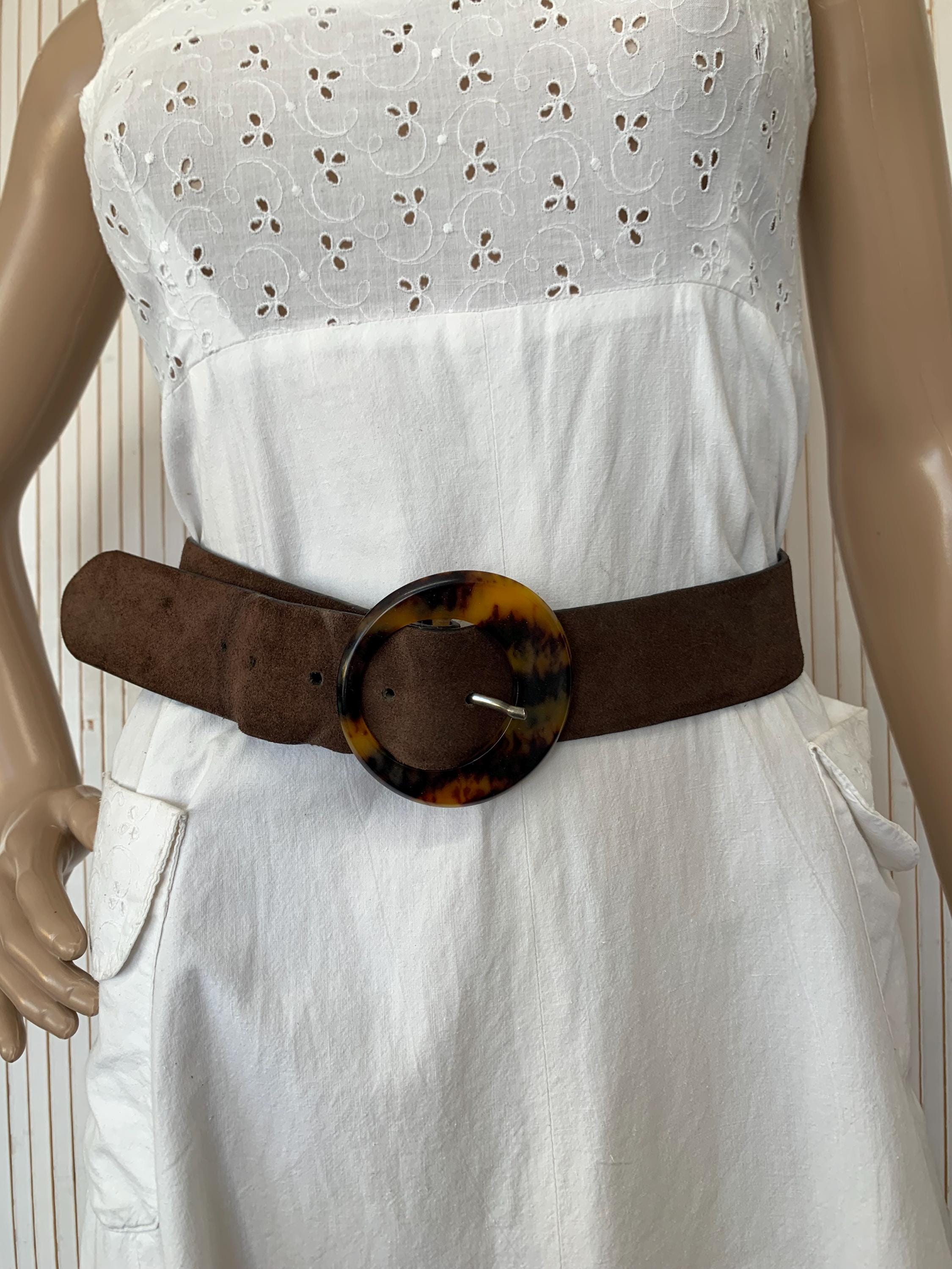 Jaeger Vintage Braided Belt with White Buckle YRI Men main image 3