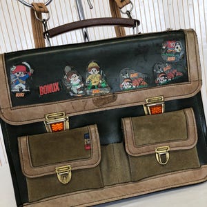 Cartable Vintage Sac d'écolier Antique Petit sac d'école Fabriqué en France Sac en détresse