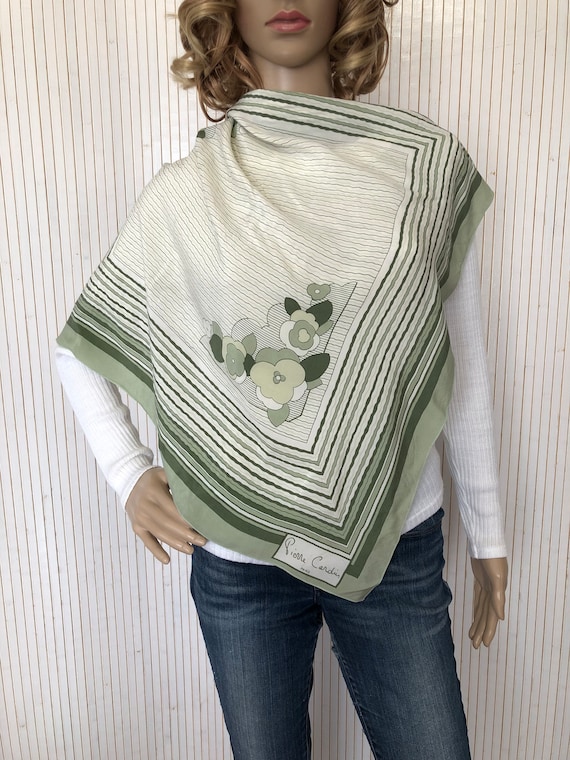 Foulard En Soie Pierre Cardin Beige - Léger, Idéal Printemps/été/automne