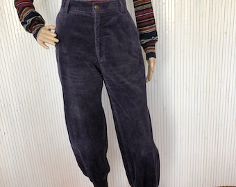 Pantaloni Velvet Purple Pants Pantaloni Vintage Donna Pantaloni casual Pantaloni di velluto a costine Pantaloni a vita alta Go On