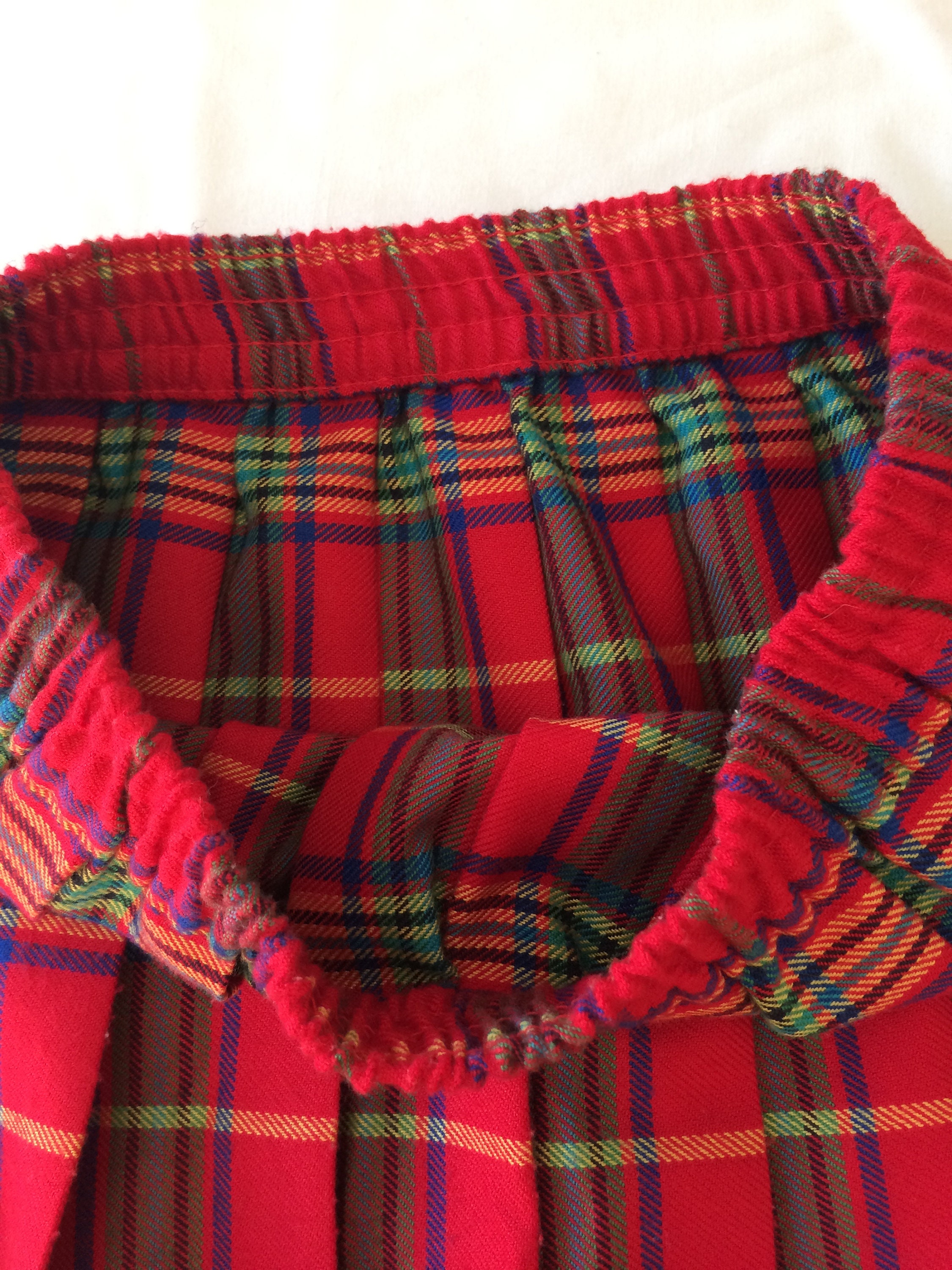 Jupe,Jupe à carreaux Vintage, taille haute, ceinture à nœud, à lacets