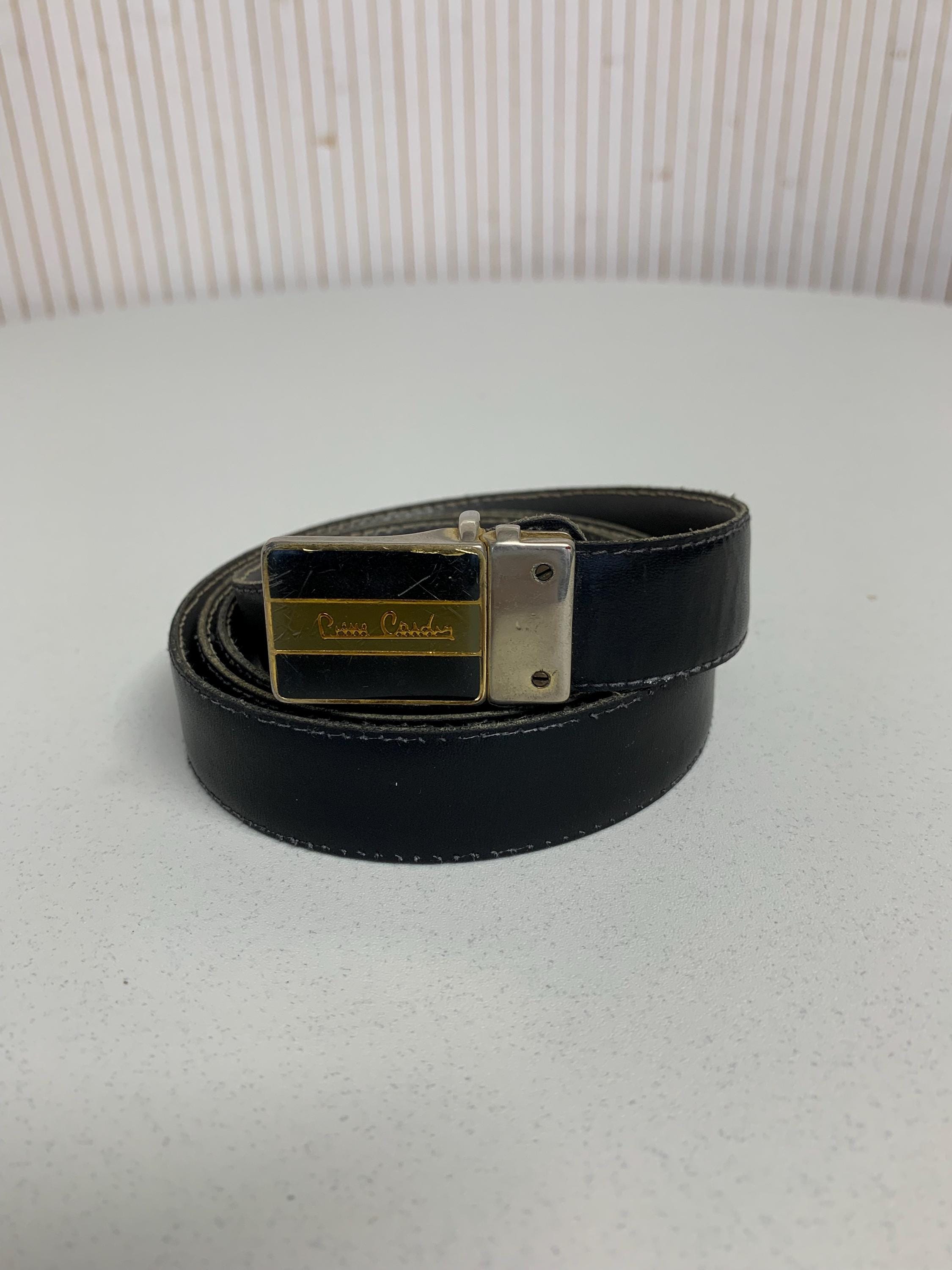 Pierre Cardin Vintage Reversible Belt in Gray or Black  display picture 2