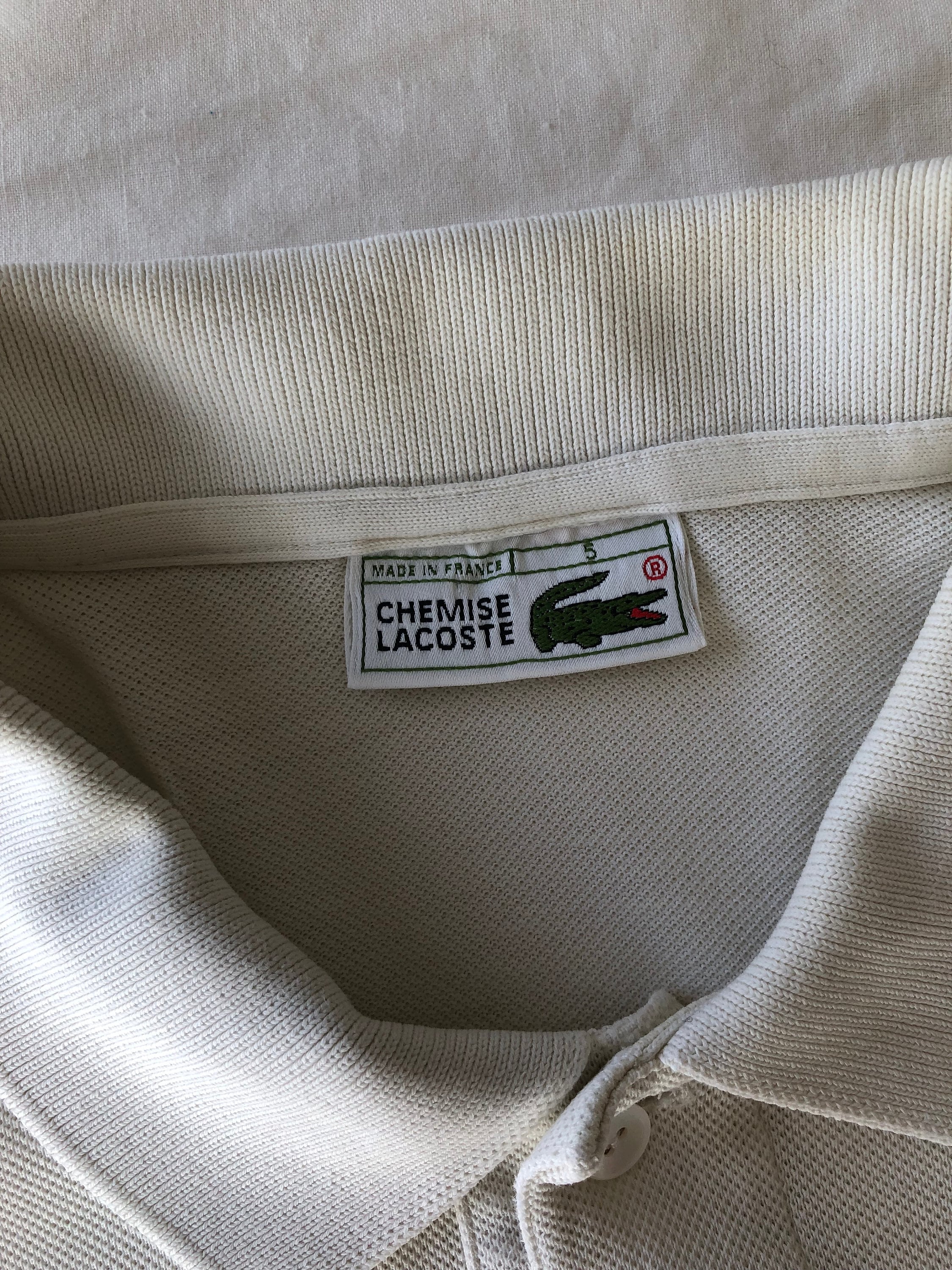 LACOSTE Vintage 70s/80s Made in France Men's Tennis Golf