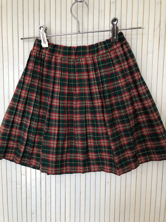 Scottish Skirt Vintage Girl Pleated Skirt Size 8 … - image 2