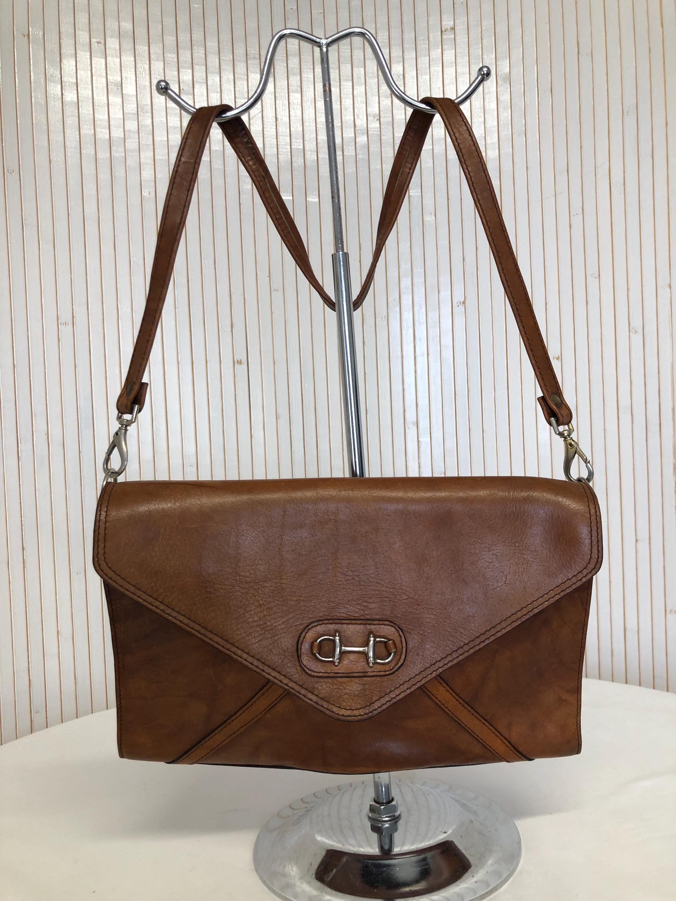 Sac à Main Vintage Années 70 - Cadre Métal Doré Fabrication Italienne - C. Vannuci